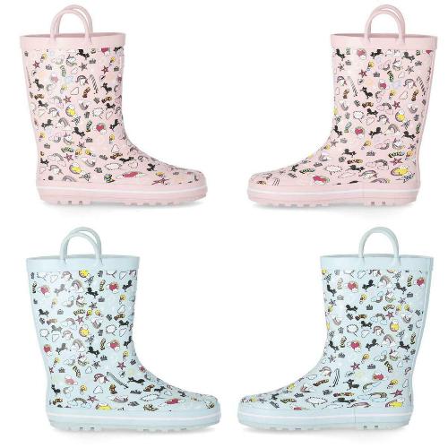 Trespass Starryton Kids Outdoor Waterproof Rubber Wellies-0