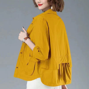 Wind Coat Tops For Women Thin Short Coat