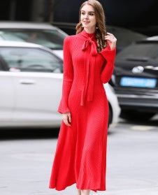 Long sweater women dress