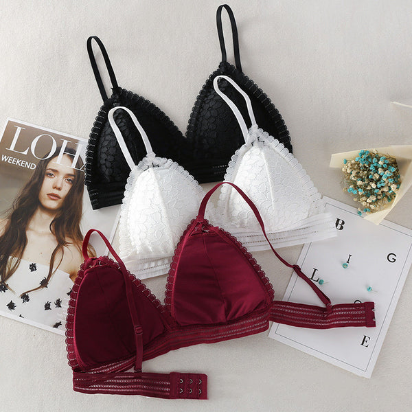 Bra triangle cup bra