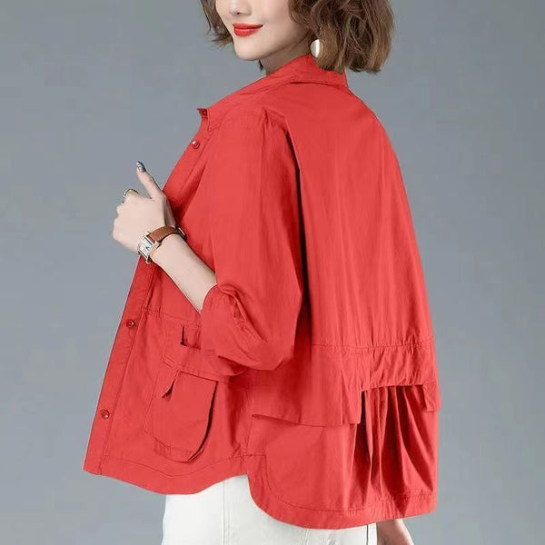 Wind Coat Tops For Women Thin Short Coat