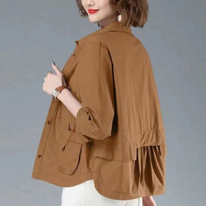 Wind Coat Tops For Women Thin Short Coat