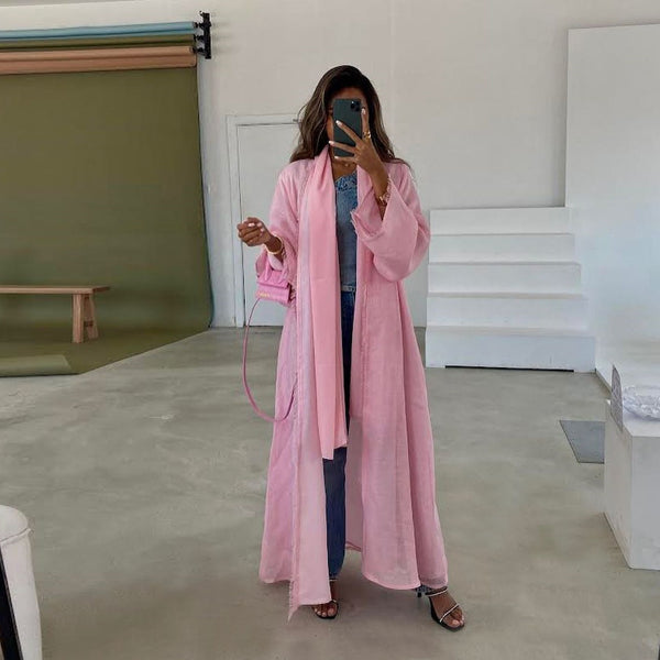 Modest Long Dress Cardigan Shawl