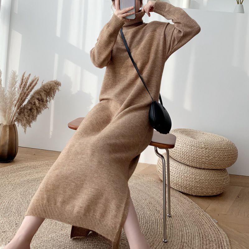 Loose Base Sweater Dress