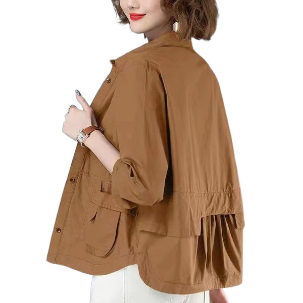 Wind Coat Tops For Women Thin Short Coat