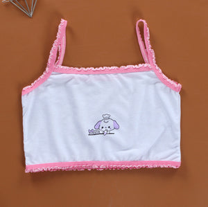 Girls Sports Casual Cotton Camisole Bra