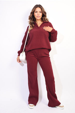 Collared Long Sleeve & Trouser Co-ord Set-20