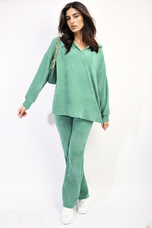 Collared Long Sleeve & Trouser Co-ord Set-3