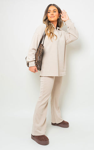 Collared Long Sleeve & Trouser Co-ord Set-14