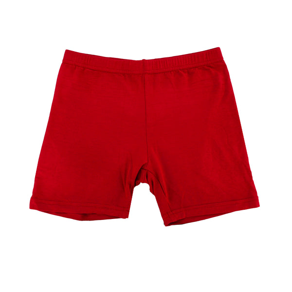 Girls Modesty Shorts - Wine Red